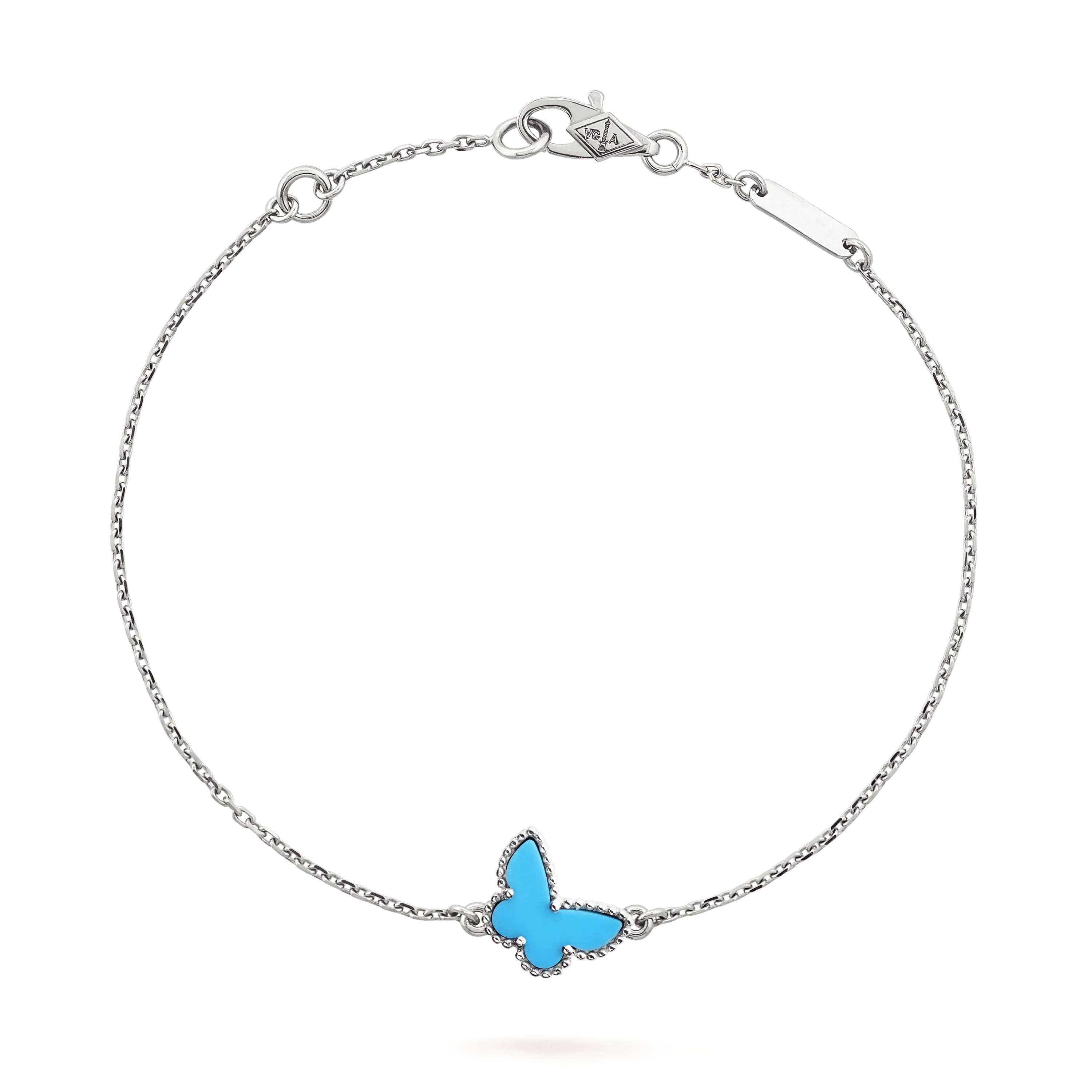 ¡®Star¡¯BUTTERFLY TURQUOISE BUTTERFLY BRACELET SILVER