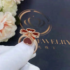 ¡®Star¡¯SWEET CLOVER CARNELIAN RING
