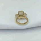 ¡®Star¡¯SWEET CLOVER WHITE MOP RING