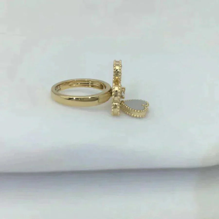 ¡®Star¡¯SWEET CLOVER WHITE MOP RING