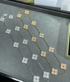 [¡®Star¡¯]CLOVER 10 MOTIFS FULL DIAMOND NECKLACE