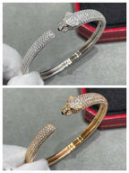 ¡®Star¡¯PANTHERE FULL DIAMOND OPEN BRACELET