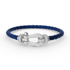 ¡®Star¡¯FORCE LARGE HORSESHOE FULL DIAMOND BRACELET SILVER