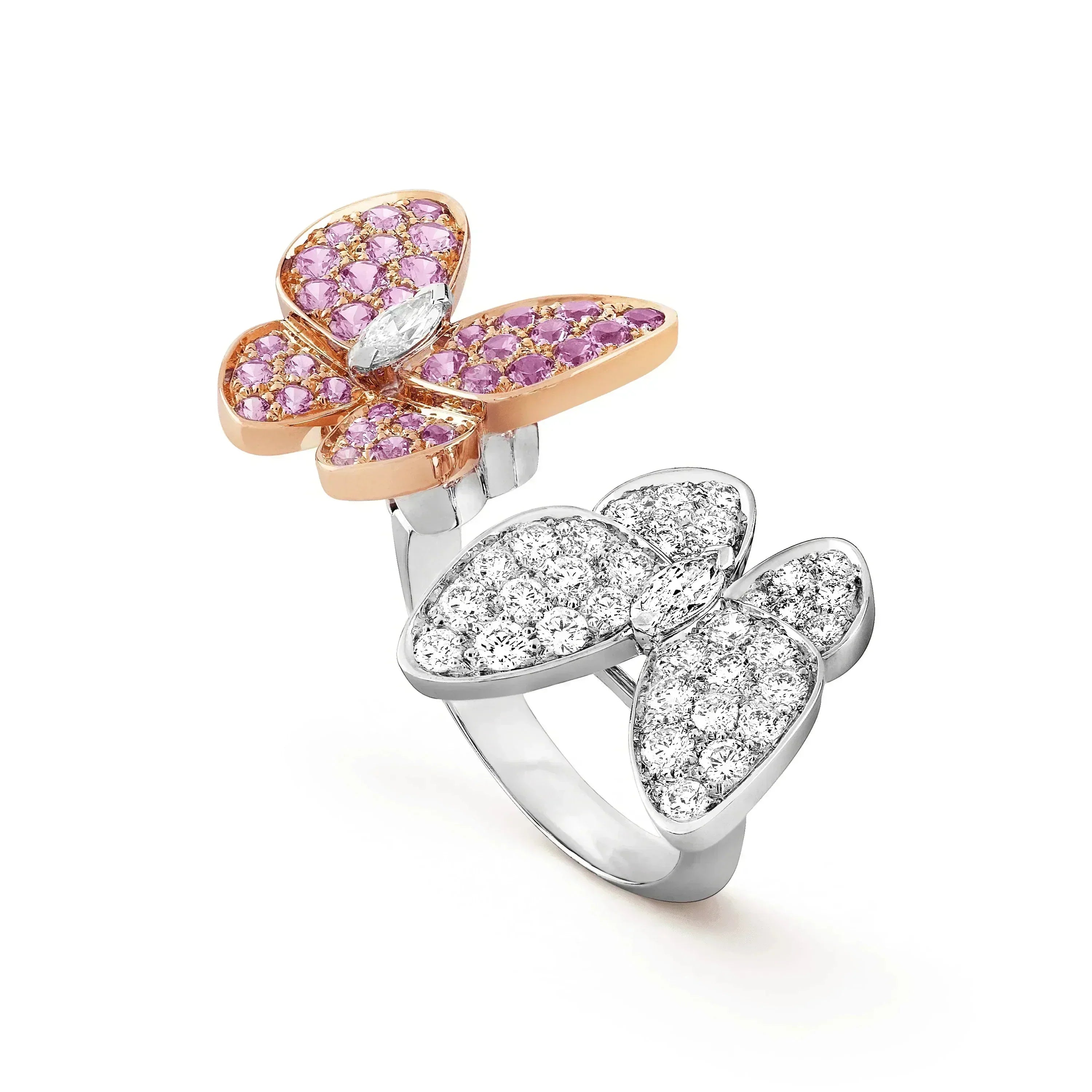 ¡®Star¡¯TWIN BUTTERFLY DIAMOND RING